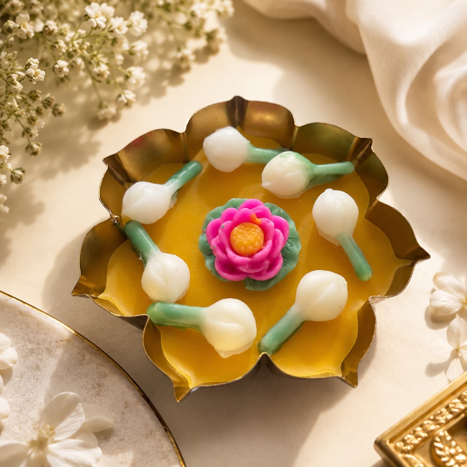 Mogra Urli Candle